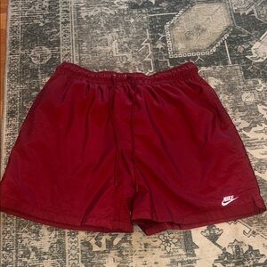 Nike Men's Burgundy Athletic Shorts size large